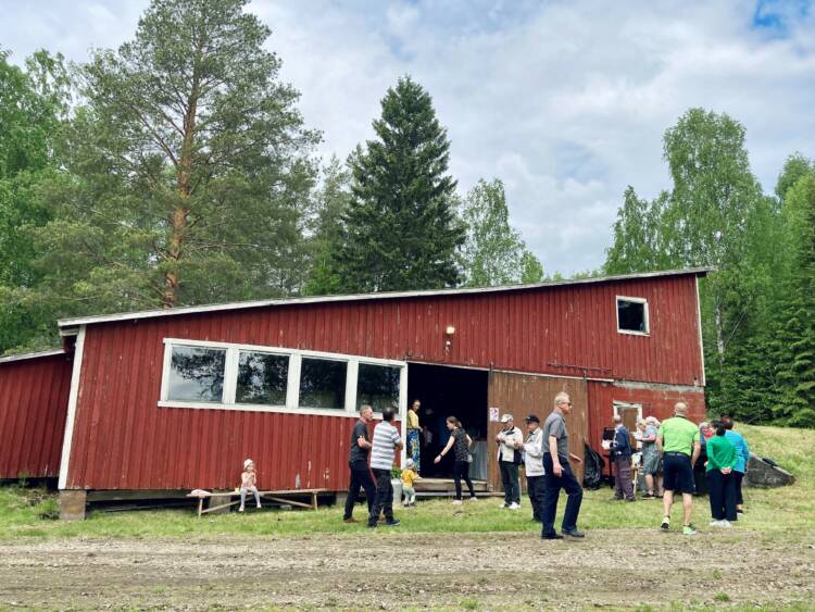 Palosenjärven vanha tanssilava "Tähkälä" Juhlivat kylät -tapahtumassa