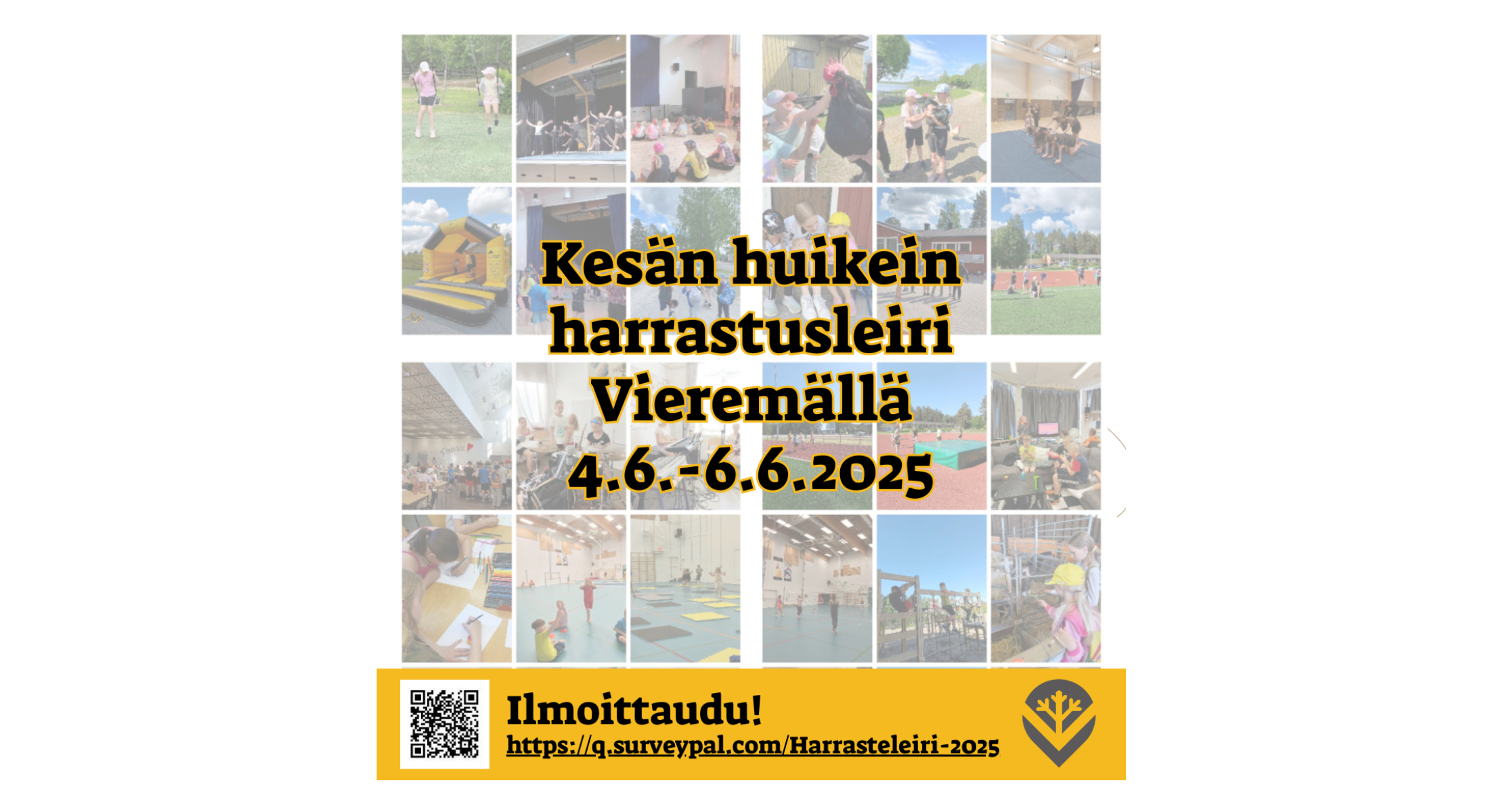 Kesän huikein harrastusleiri Vieremällä 4.6.-6.6.2025