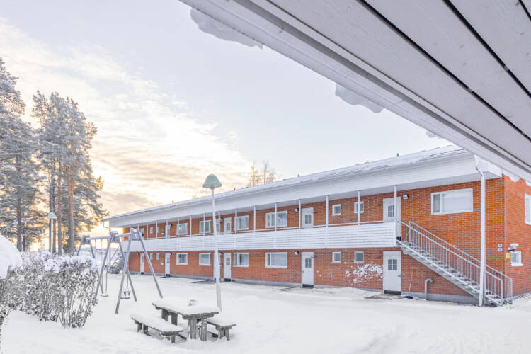 Myllyjärventie 9 B talvella